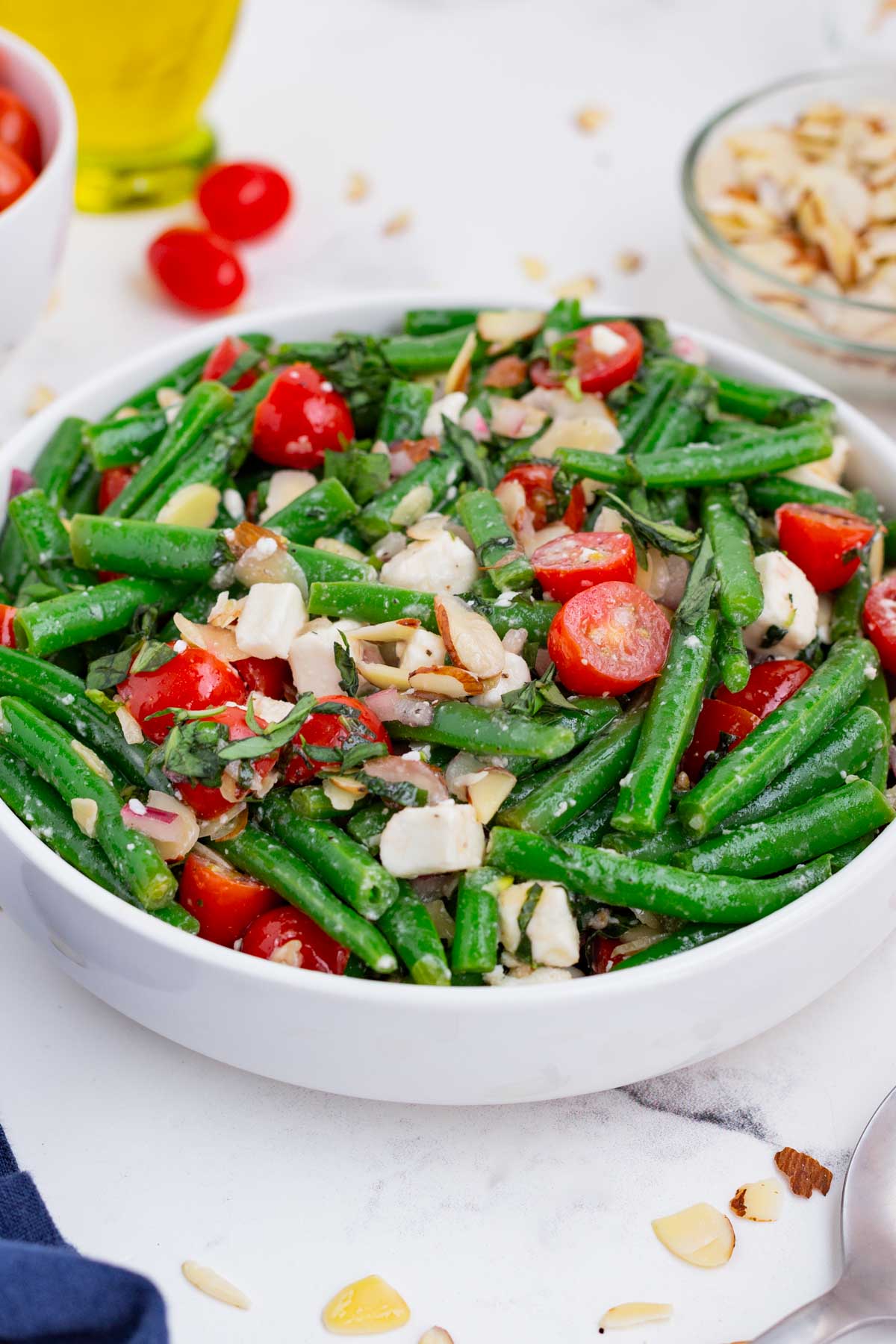 Green bean salad is a healthy and tasty recipe for the summer months.