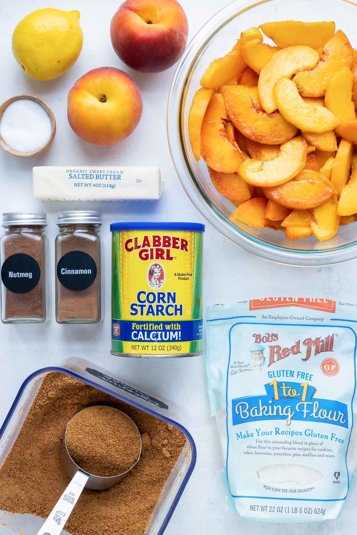 Fresh sliced peaches, cinnamon, brown sugar, butter, a gluten-free flour blend, and other ingredients come together in this Southern Peach Cobbler.