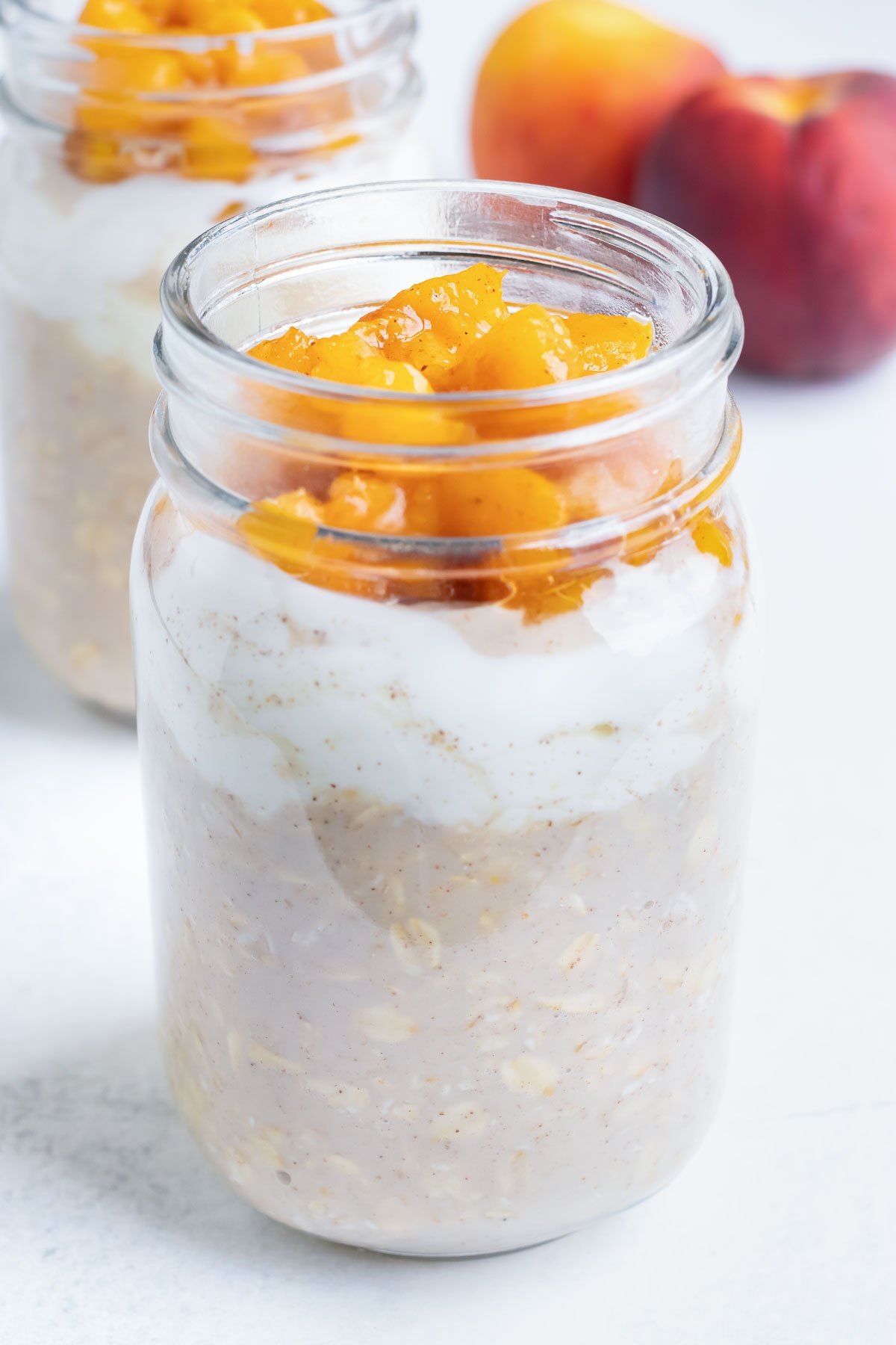 Strawberry Peach Overnight Oats - Project Meal Plan