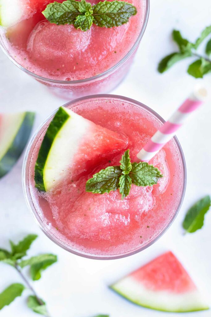 Watermelon Frosé (Frozen Rosé Recipe) Evolving Table