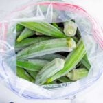 Freeze okra so you have this veggie ready to use year-round.