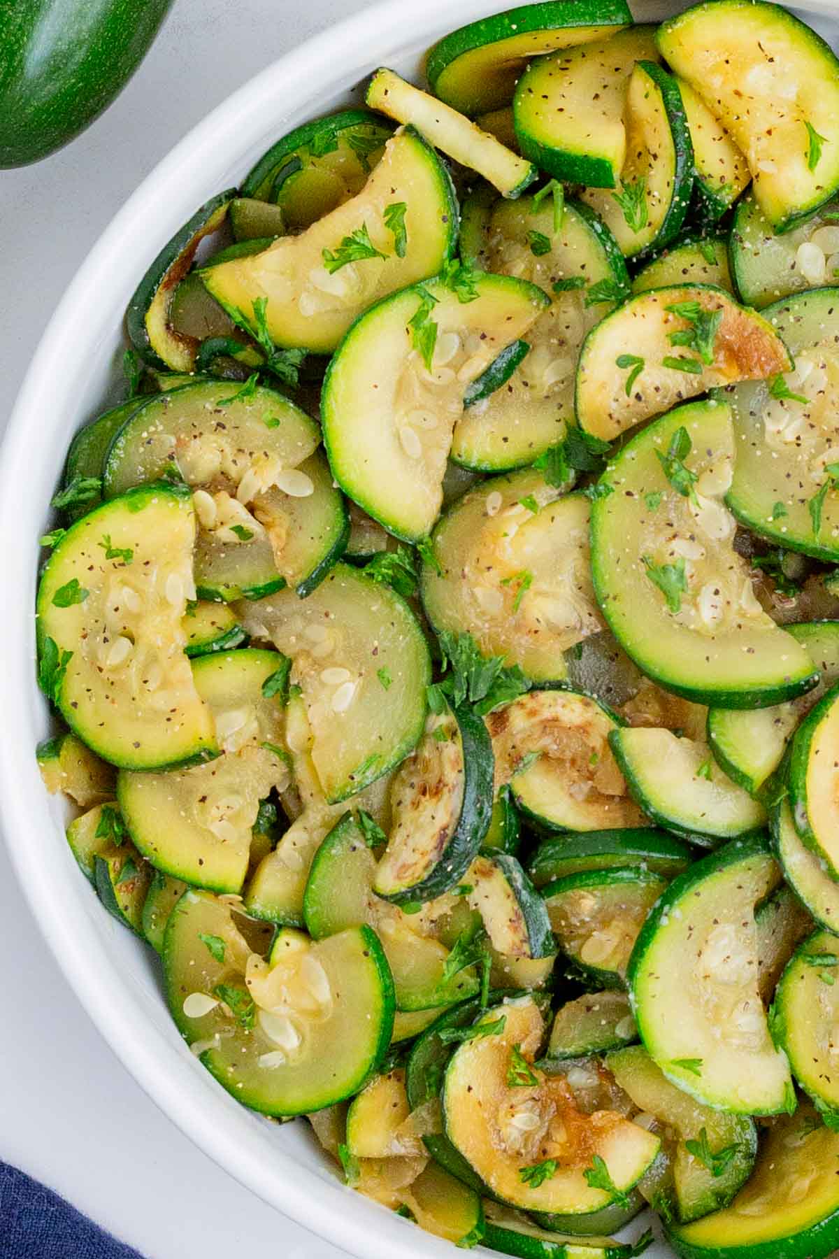Sauteed zucchini is a quick and easy side dish ready in under 15 minutes.