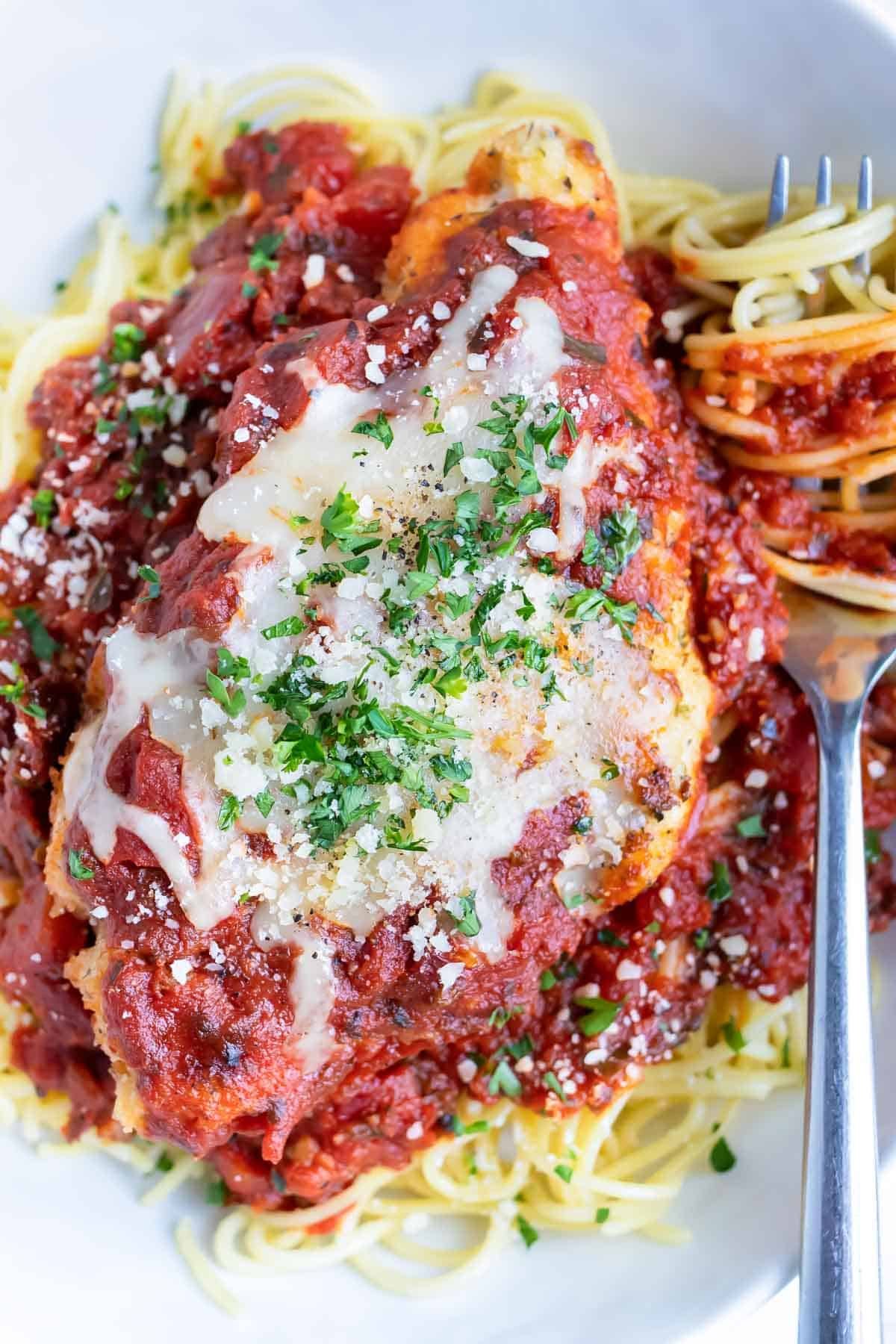 The best chicken parmesan is quick and easy to make.