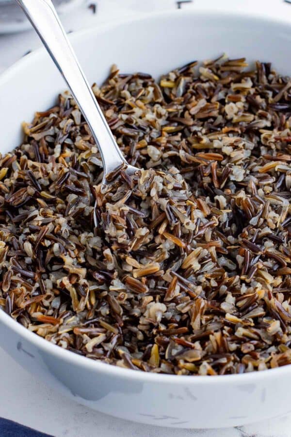 Wild rice has a chewier texture than white rice, but it is so good for you.