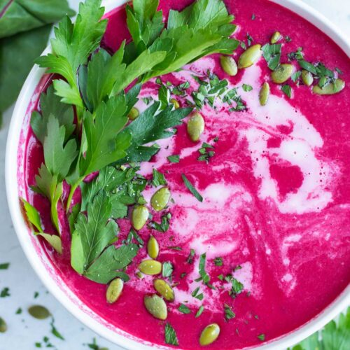 Fresh Beet Soup (Creamy Blended Stovetop Recipe)