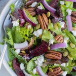This fall salad is an easy dish served from a bowl.