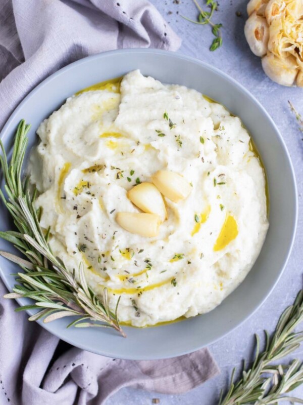 Mashed Cauliflower Recipe with Garlic | How to Make Cauliflower Mashed Potatoes | Low-Carb, Keto, Vegan, Best, Easy
