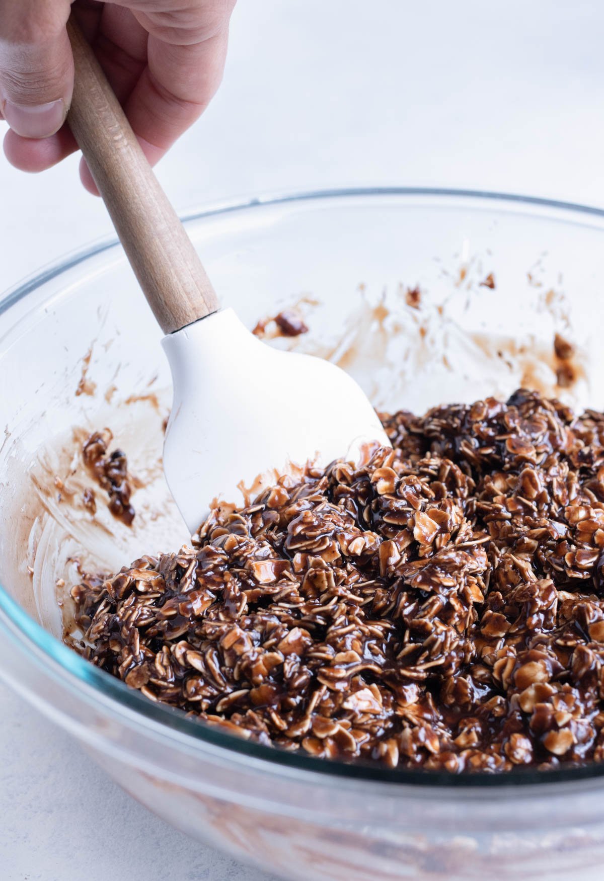 Ingredients are combined in a bowl.