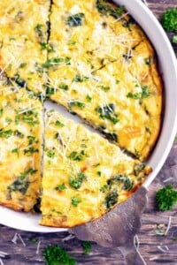Spinach Crustless Quiche