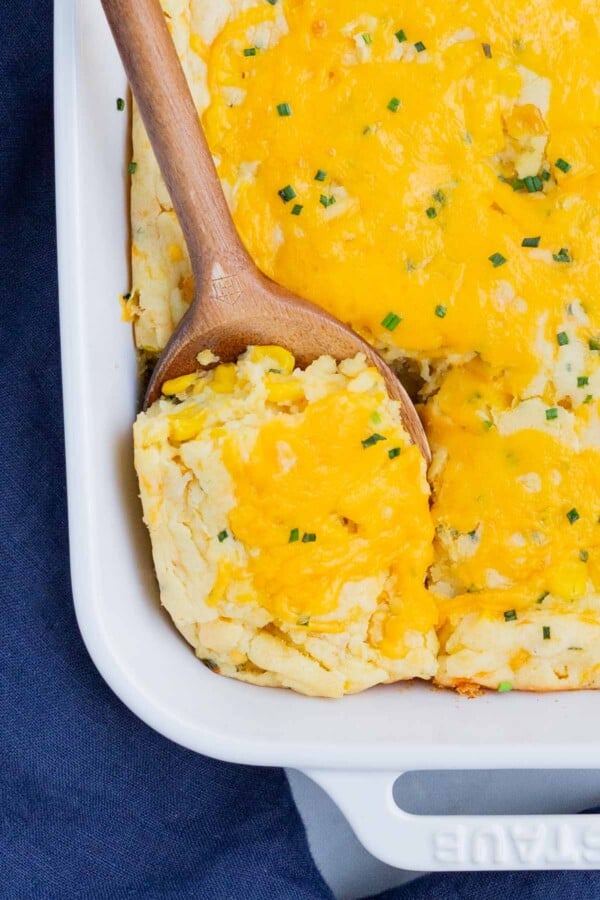 Corn Soufflé (Corn Casserole Recipe) Evolving Table