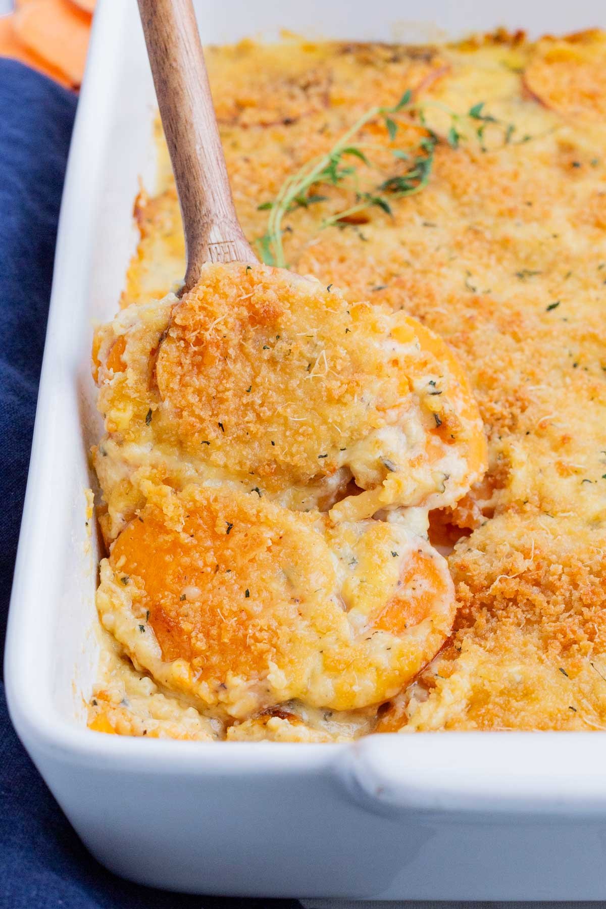 Sweet Potatoes au Gratin