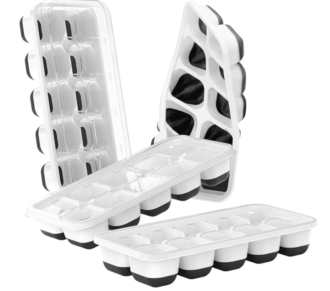Silicone freezer trays.