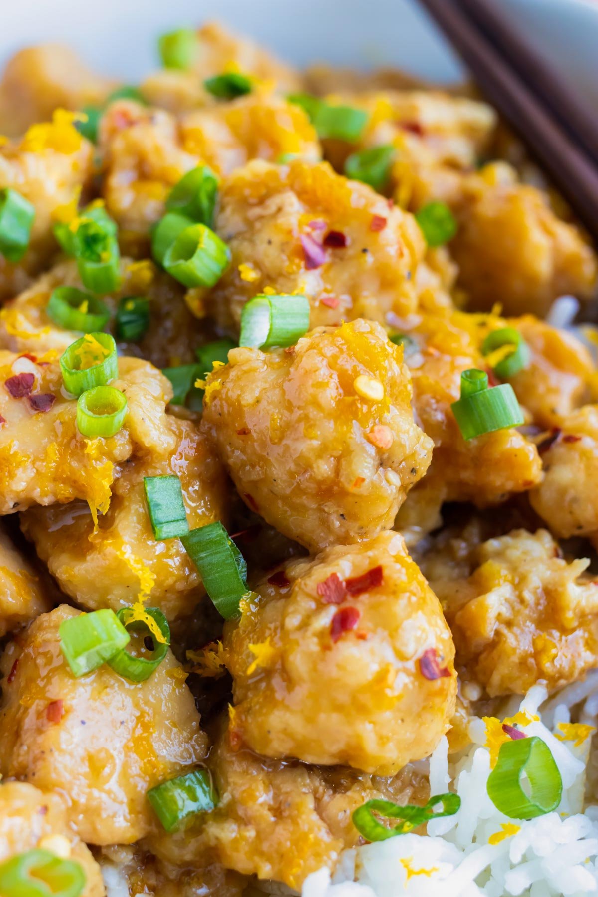 Gluten-free orange chicken that is quick and easy to make in the Instant Pot.