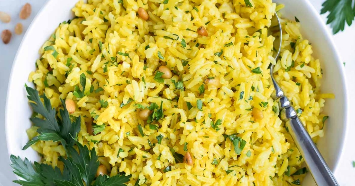 Olive Yellow Rice Easy Yellow Rice Recipe (30 Minutes)
