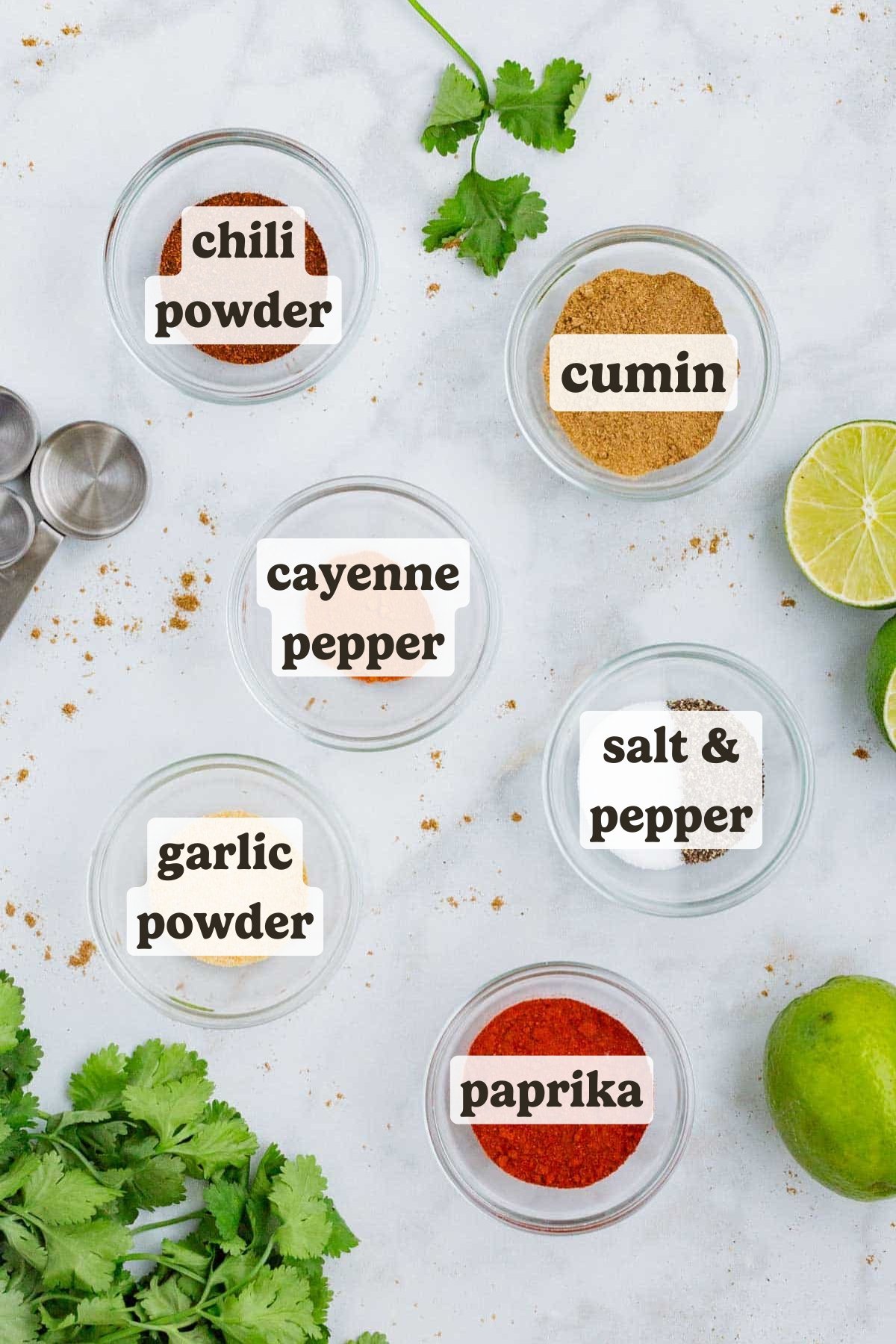 Cumin, paprika, chili powder, and garlic powder are some of the ingredients for this taco seasoning recipe.