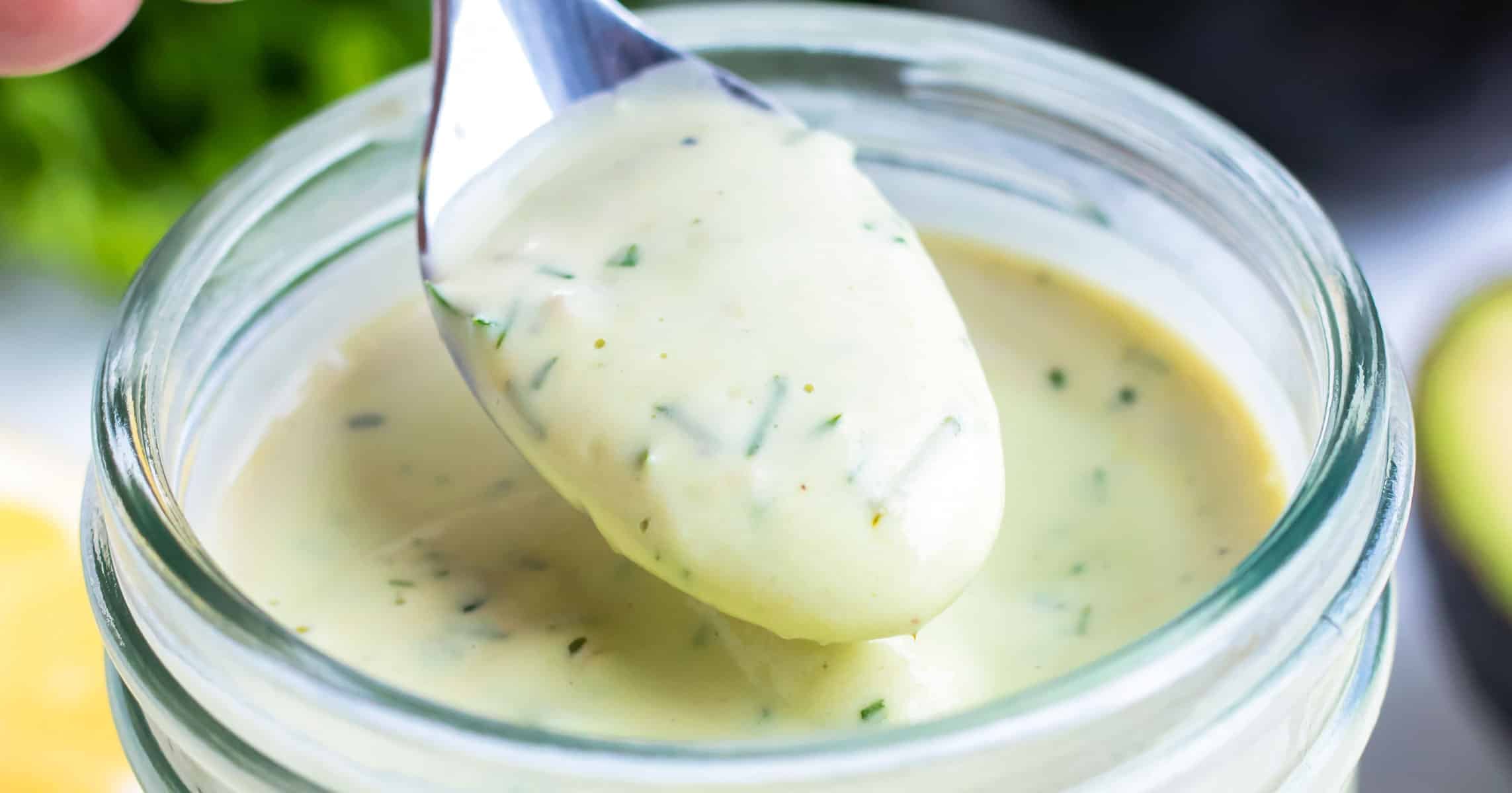 sachin and babi light blue dress Spicy Avocado Ranch Dressing
