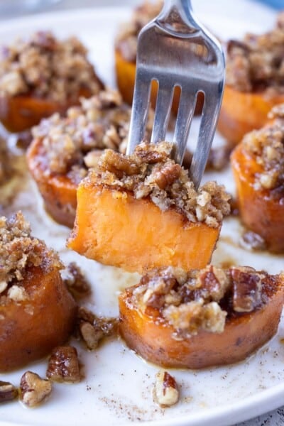 Melting Sweet Potatoes with a Pecan Crumble - Evolving Table