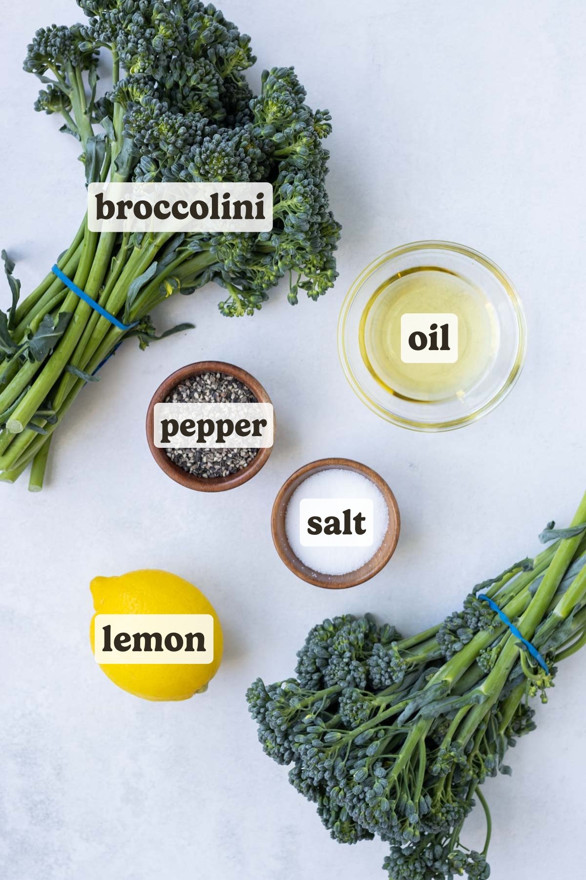 Broccolini, lemon, oil, salt, and pepper are the only ingredients for this grilled broccolini recipe.