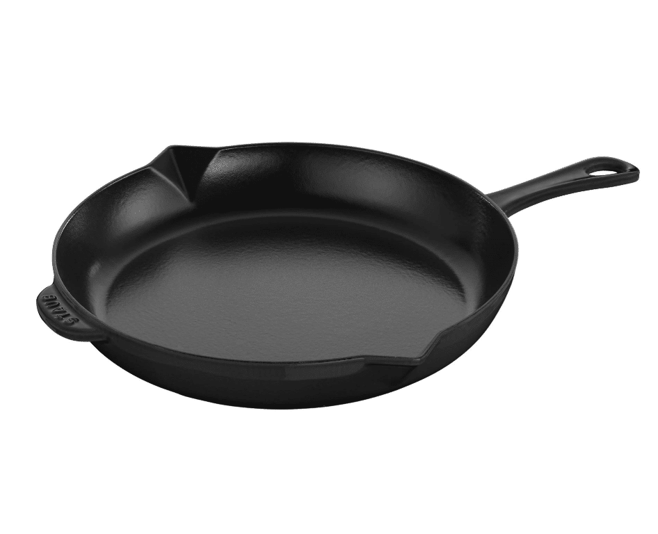 Staub 12-inch cast iron skillet.