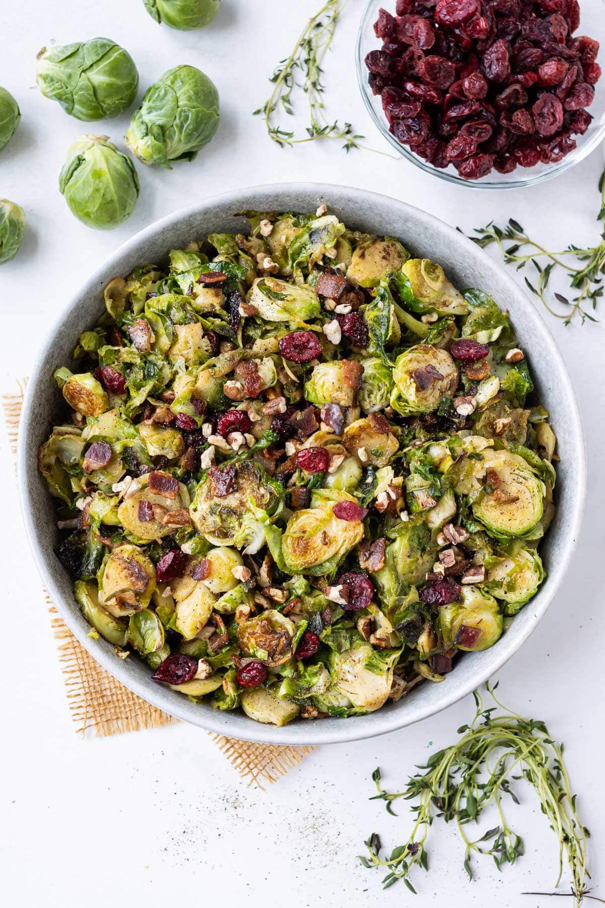 Maple bacon Brussels sprouts are an easy and tasty side dish.