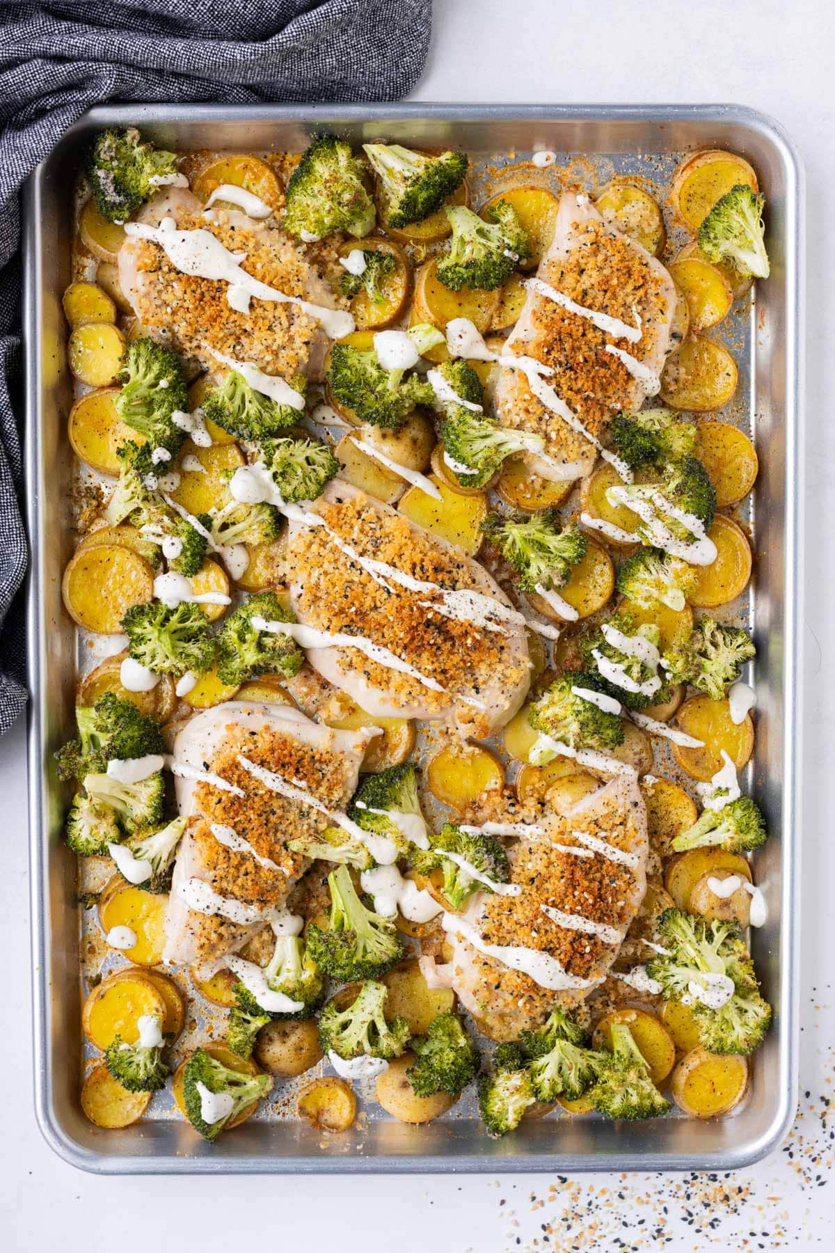 Sheet Pan Everything Bagel Chicken and Vegetables is a quick and delicious weeknight dinner the whole family will love.