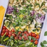 Bake fresh veggies and gnocchi on a sheet pan for an easy and tasty dinner.
