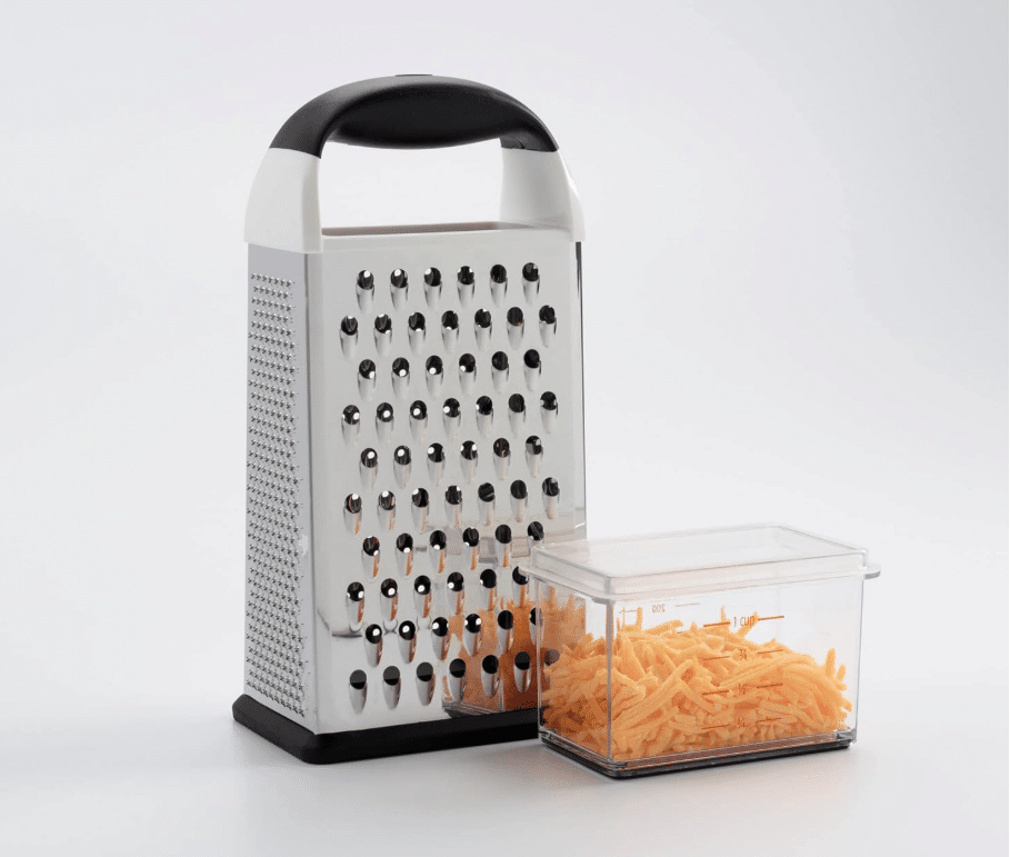 A boxed cheese grater.